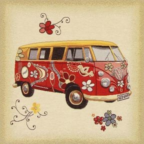 Docięty gobelin Kolorowy VW Bulli, 