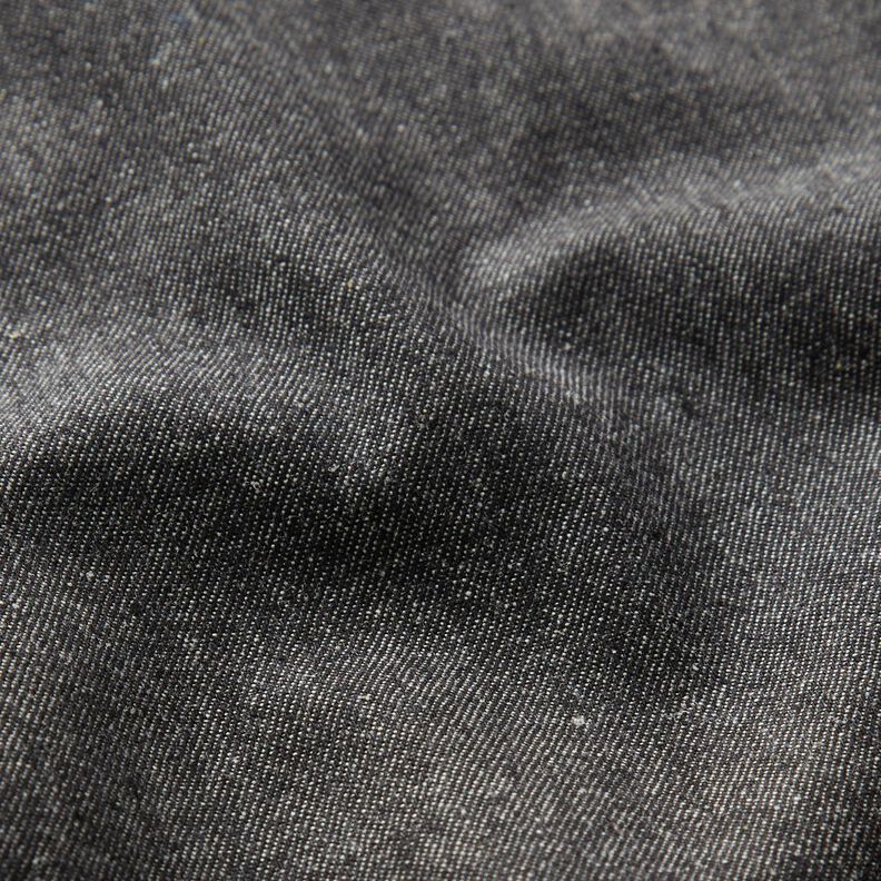 Średni denim bawełniany – czerń,  image number 2