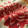 Tkanin dekoracyjna Gobelin duże kwiaty – jasnobeżowy/czerwień,  thumbnail number 2