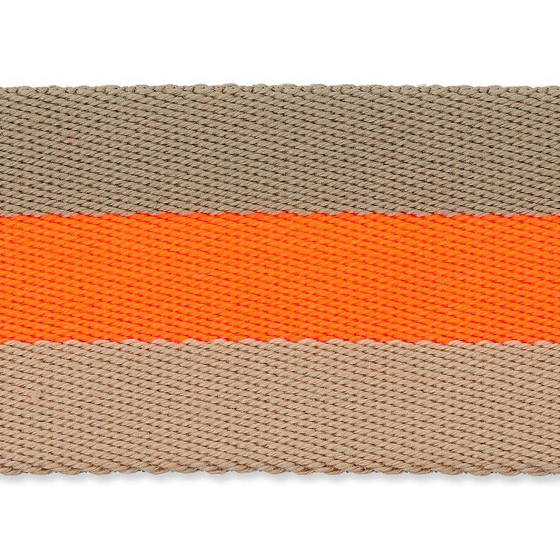 Taśma nośna neonowa [ 40 mm ] – neonowa pomarańcza/beż,  image number 4