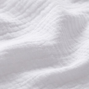 Muślin / Tkanina double crinkle – biel, 