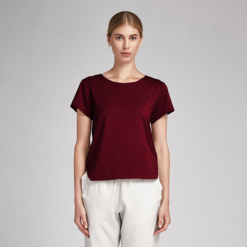 Lekki Cloque jednokol. – bordo,  image number 5