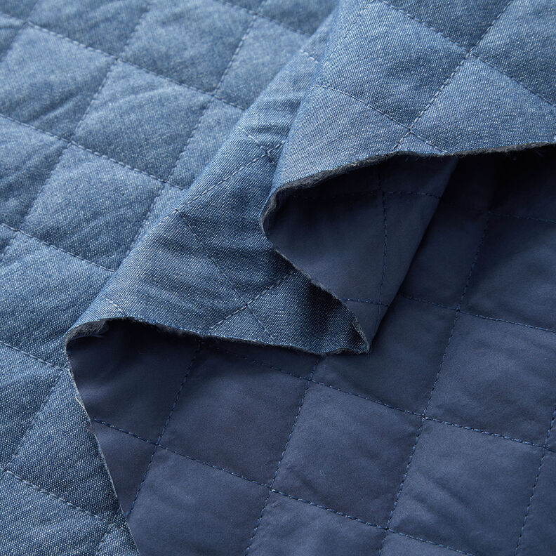 Tkanina pikowana chambray jednokol. – dżins,  image number 3
