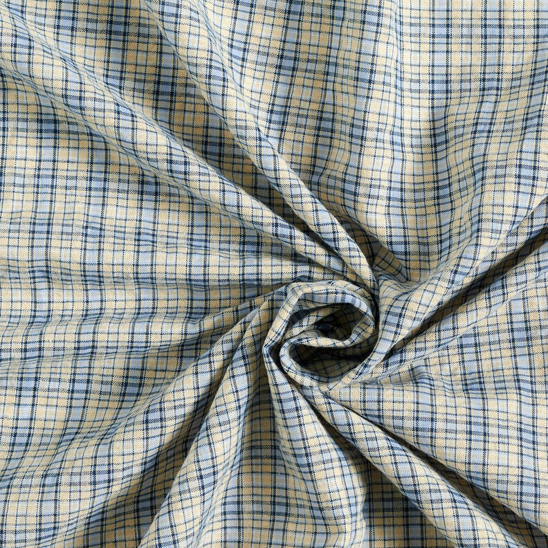 Mieszanka bawełny w kratki – migdałowy/jasnoniebieski,  image number 4