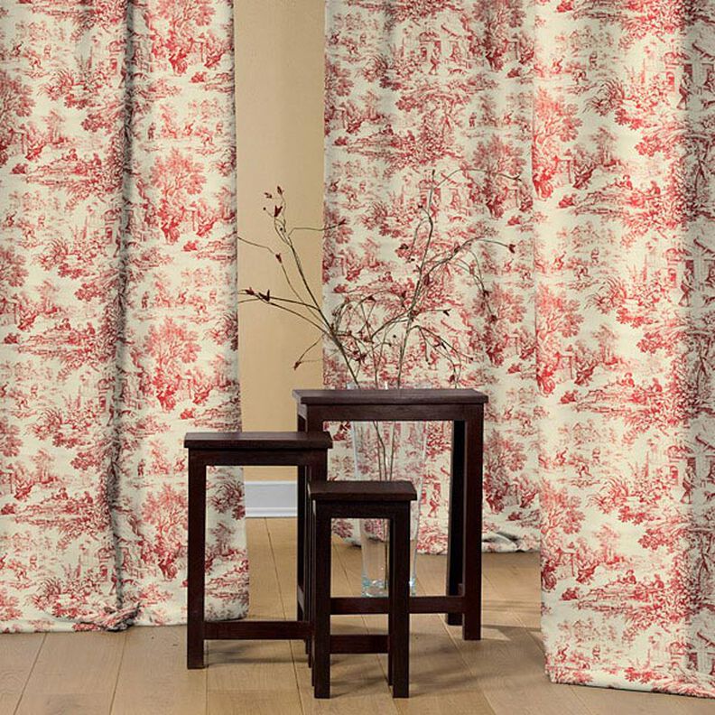 Toile de Jouy – czerwień karminowa,  image number 4