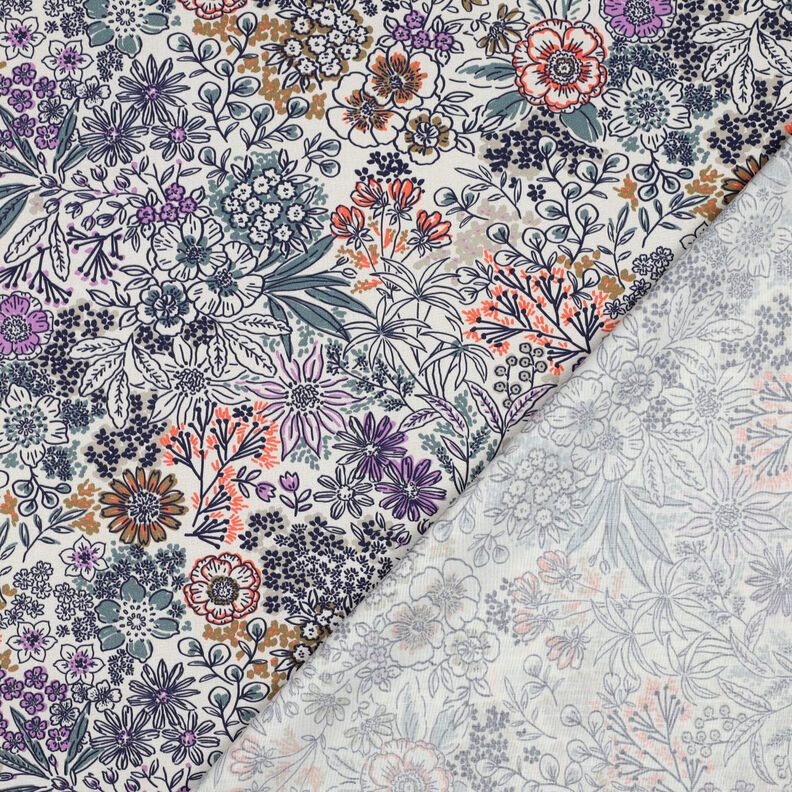 Popelina bawełniana polne kwiaty | Poppy Fabrics – biel, image number 4