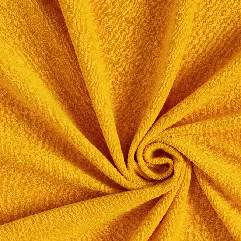 Tkanina frotte Strecz Jednokol – żółty curry,  image number 1