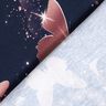 Dżersej bawełniany mieniące się motyle | Glitzerpüppi – ciemnogranatowy/stary róż,  thumbnail number 4