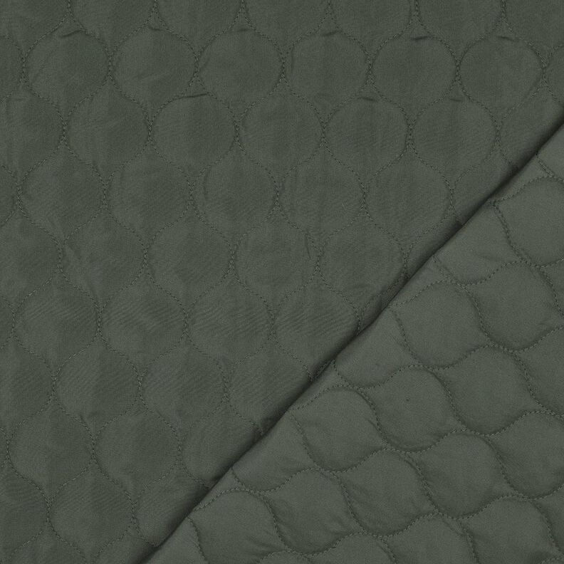 Tkanina pikowana wzór koła | Poppy Fabrics – ciemna pinia,  image number 4