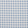 Tkanina bawełniana ze strukturą w kratkę – biel/jasnoniebieski,  thumbnail number 1