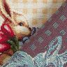 Tkanina dekoracyjna gobelin śliczne zajączki – jasna żółć,  thumbnail number 4