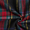 Materiał na płaszcze mieszanka z żywą wełną w szkocką kratę – czerń/czerwień,  thumbnail number 3