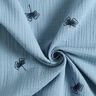 Muślin / Tkanina double crinkle naszyty miłorząb – jasnoniebieski jeans,  thumbnail number 3