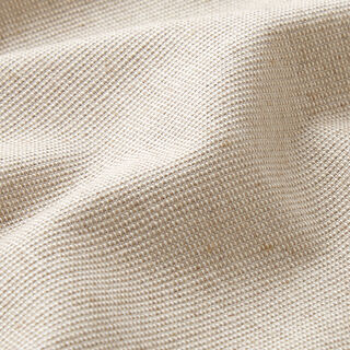 Tkanina dekoracyjna half panama o strukturze prążków bawełna z recyklingu – beż, 