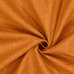 Tkanina lniana mieszanka ramii, średnia – karmelka, 