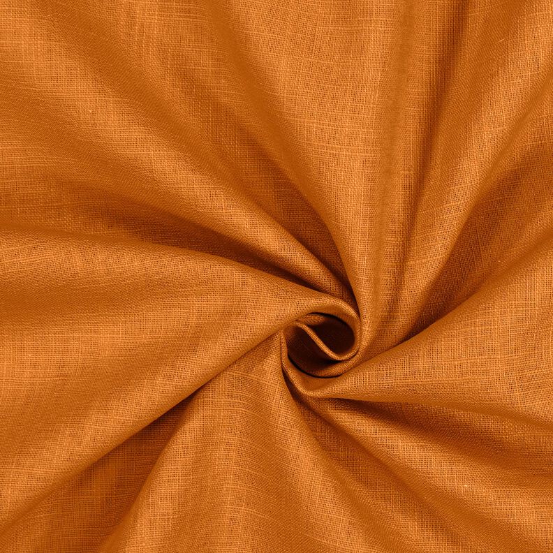 Tkanina lniana mieszanka ramii, średnia – karmelka,  image number 1