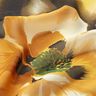 Szyfon w akwarelowe kwiaty – biel/żółty curry,  thumbnail number 2