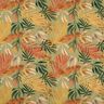 Tkanin dekoracyjna Half panama cyfrowe liście palmowe – jasny khaki,  thumbnail number 1