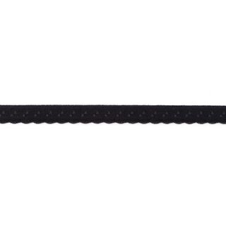 Elastyczna lamówka Koronka [12 mm] – czerń, 