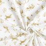 Tkanina bawełniana Kreton renifery i gwiazdy – kość słoniowa/złoto,  thumbnail number 3