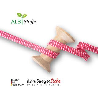 Sznurek pleciony eko Twist Me Dots [ 15 mm ] | Albstoffe – pink, 