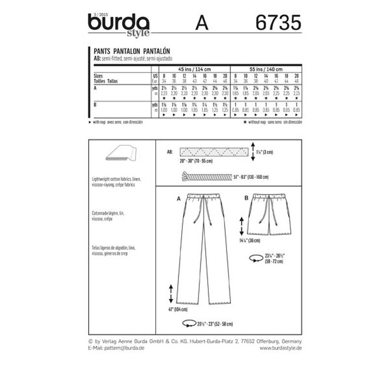 Spodnie, Burda 6735,  image number 5