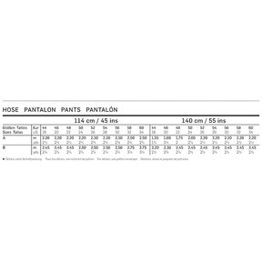 Spodnie / spodnie wciągane, Burda 6859, 