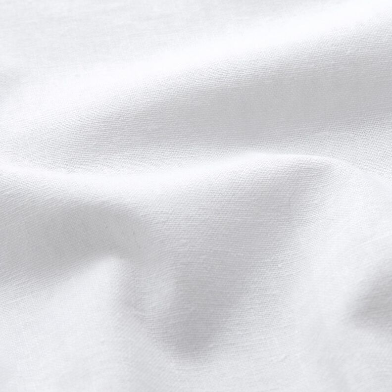 Mieszanka lnu i bawełny z efektem sprania – biel,  image number 2