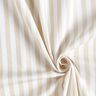 Tkanin dekoracyjna Half panama podłużne pasy – jasnobeżowy/biel,  thumbnail number 3
