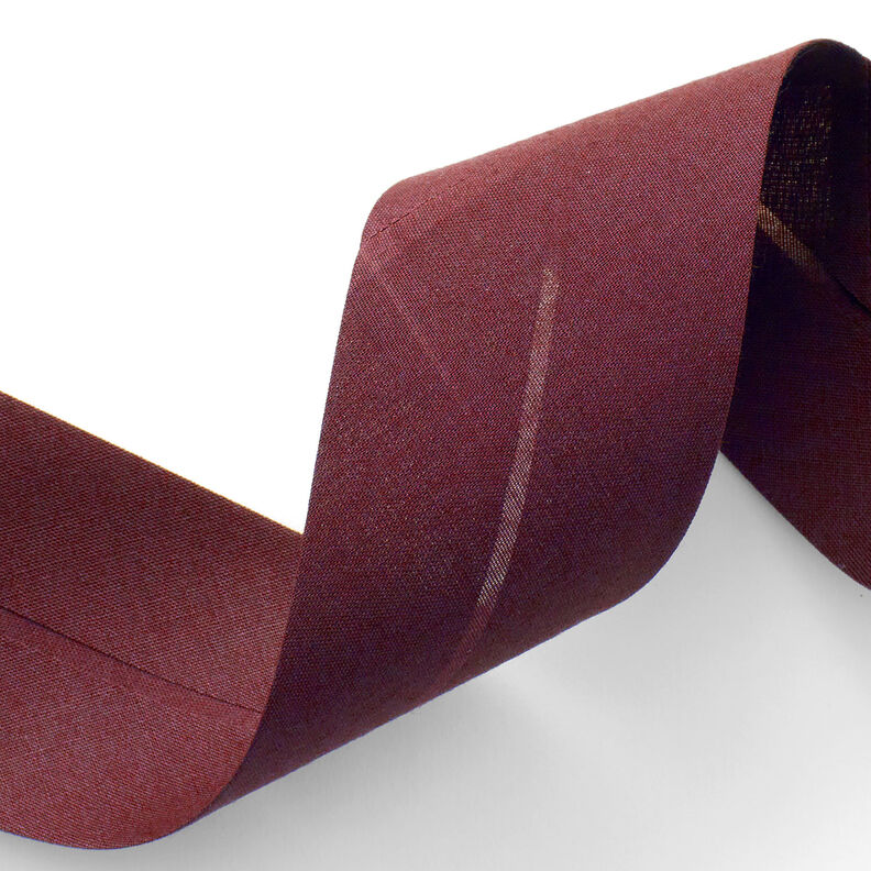 Taśma skośna Polycotton [50 mm] – bordo,  image number 2