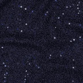 Dzianina bouclé Cekiny Jednokol | Poppy Fabrics – ciemnogranatowy, 