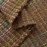 Bouclé mieszanka z żywą wełną kolorowe paski i lureks – średni brąz,  thumbnail number 3