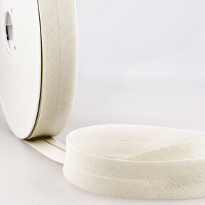 Taśma skośna Polycotton [20 mm] &ndash; naturalny, 