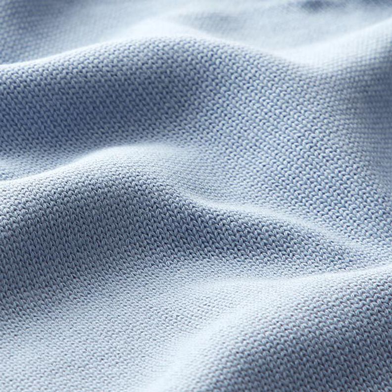 Dzianina swetrowa bawełniana – szary błękit,  image number 2