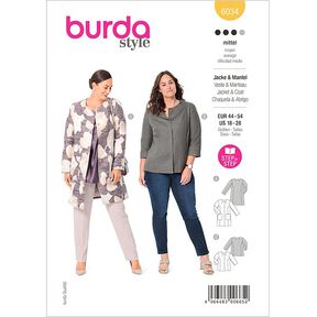Płaszcz / Kurtka Plus Size | Burda 6034 | 44-54, 