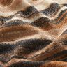 Dżersej Brokat w rozmazane paski – brąz/czerń,  thumbnail number 3