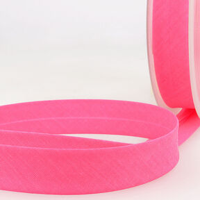 Taśma skośna Polycotton [20 mm] – neonowy pink, 