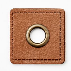 Łatka z oczkiem [30 x 30 mm] – brąz/miedź, 