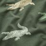 Dżersej bawełniany krokodyle – ciemna pinia,  thumbnail number 2