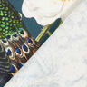 Tkanina dekoracyjna half panama z nadrukiem cyfrowym Paw – ciemna zieleń,  thumbnail number 5