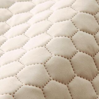 Tkanina tapicerska pikowany aksamit plaster miodu – piasek, 