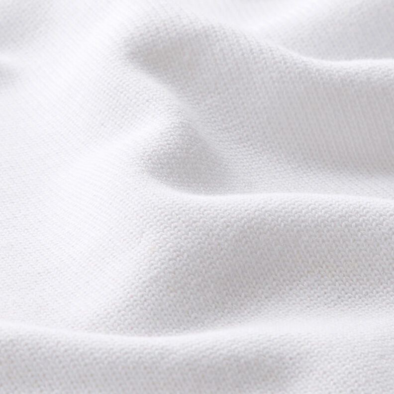 Dzianina swetrowa bawełniana – biel,  image number 2