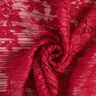 Plisowana koronka w kwiaty – czerwień karminowa,  thumbnail number 5