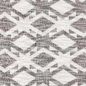 Dzianina bouclé we wzór Chevron – czerń/biel, 