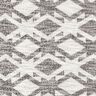 Dzianina bouclé we wzór Chevron – czerń/biel,  thumbnail number 1