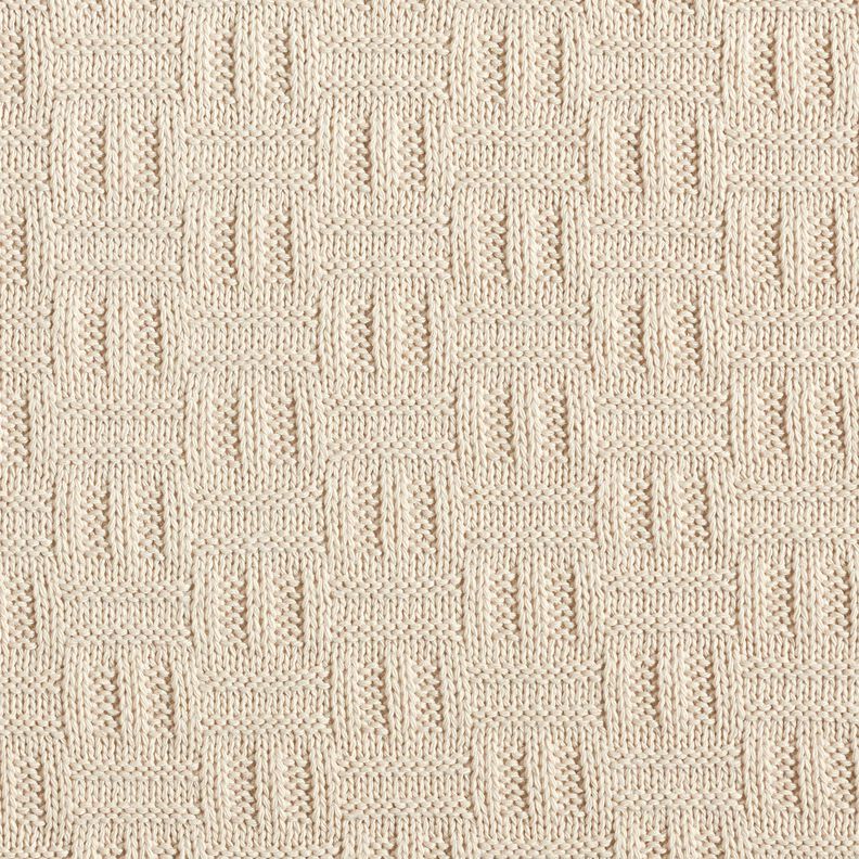 Dzianina swetrowa łamany wzór w prążki – jasnobeżowy,  image number 1