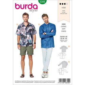 Koszula męska, Burda 6349 | 46 - 60, 