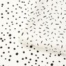Dżersej bawełniany w nieregularne kropki – biel,  thumbnail number 6