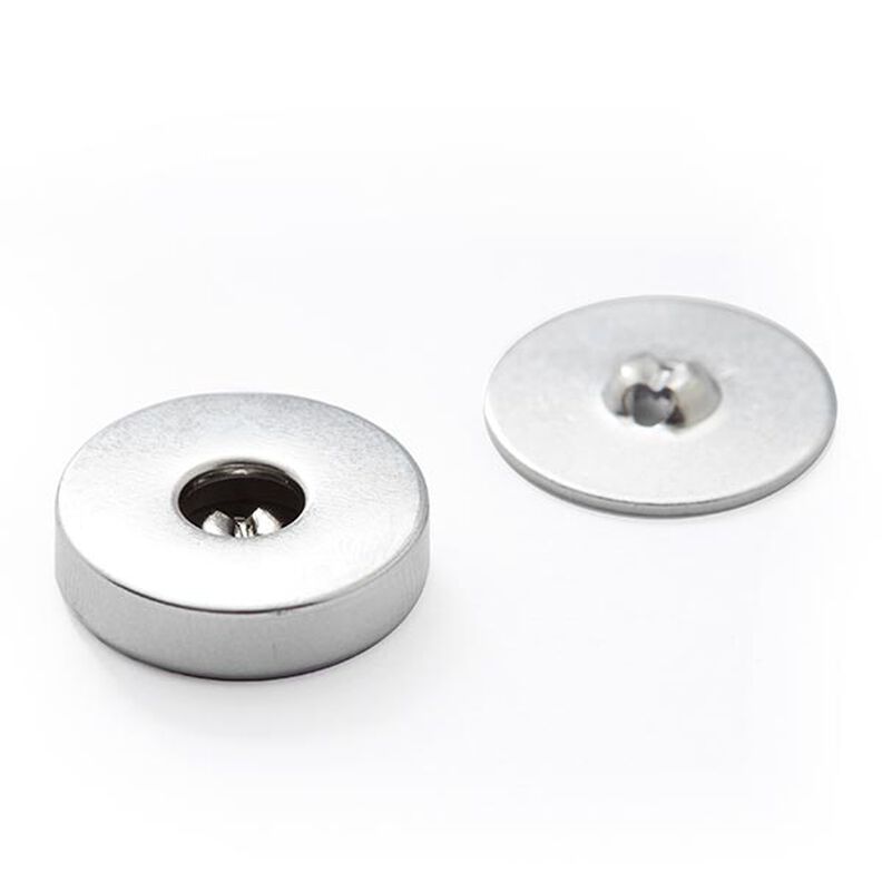 Guzik magnetyczny [  Ø18 mm ] – srebro metaliczny,  image number 1