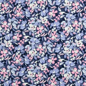 Dzianina dresowa pętelkowa duże kwiaty | Poppy Fabrics – dżins, 